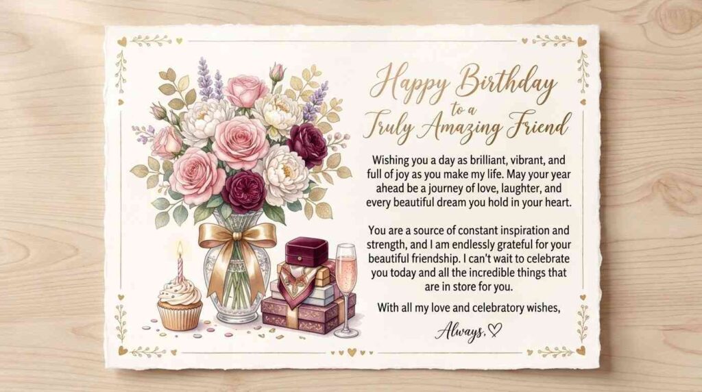🎉 Celebration Birthday Wishes for a Dear Friend Female