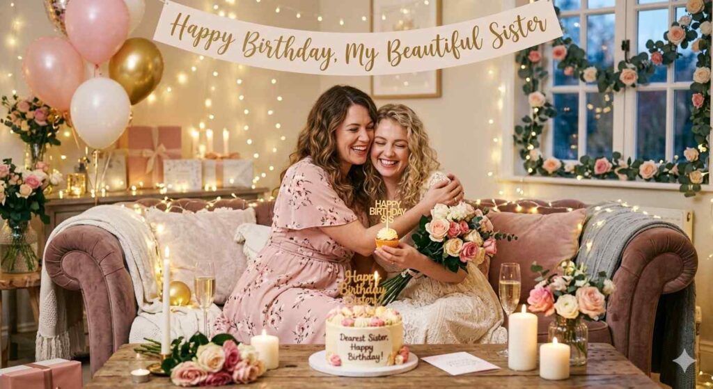 💖 Romantic-style loving birthday wishes for sister