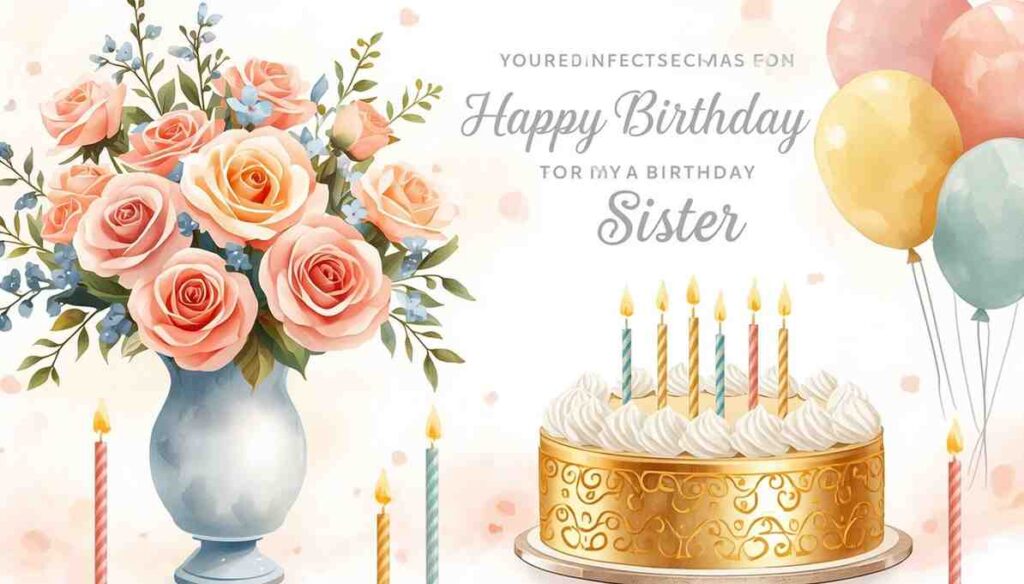 Heartfelt birthday wishes for sister