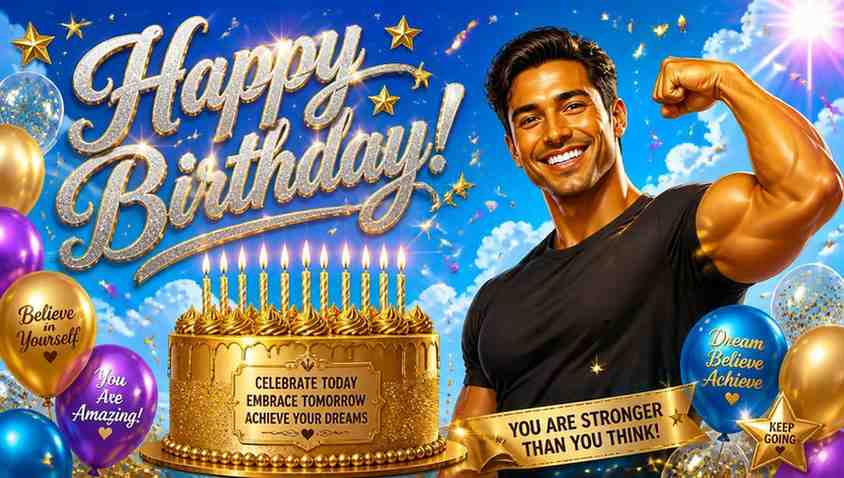 💪 Inspirational Happy Birthday Wishes Images