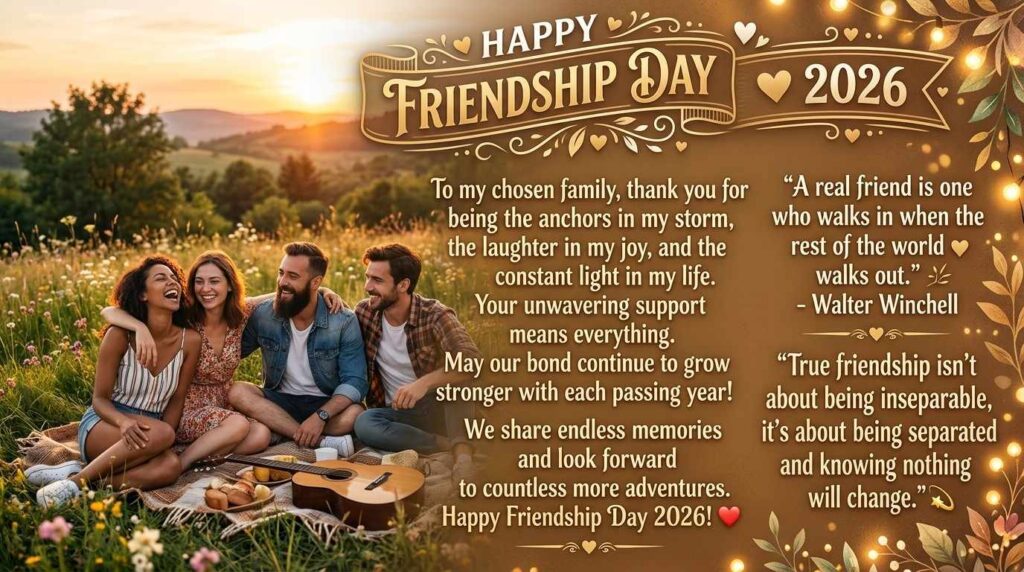 🌟 🎯 Trending Happy Friendship Day 2026 Wishes Quotes This Year