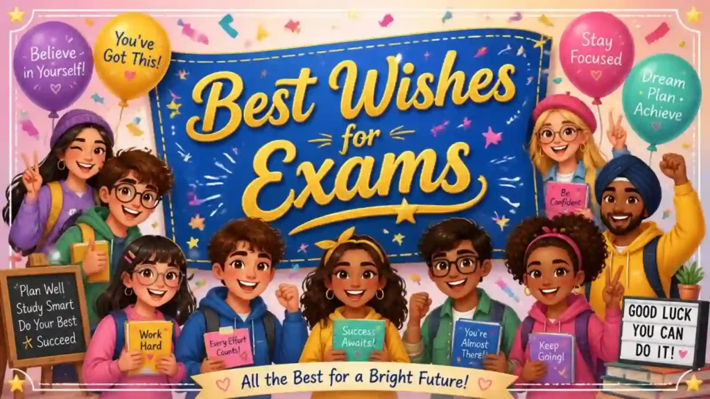 🎉 Celebration Best Wishes for Exams