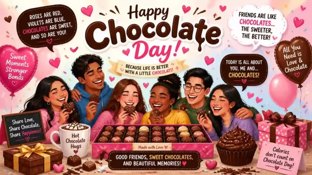 😂 Funny Happy Chocolate Day Wishes
