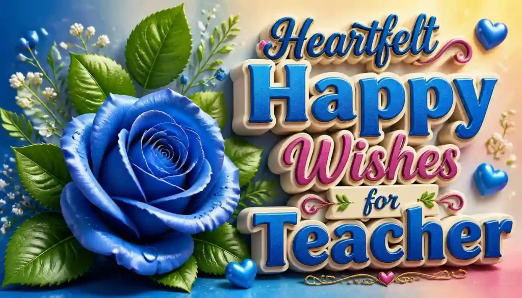 Heartfelt Happy Wishes for Teacher
