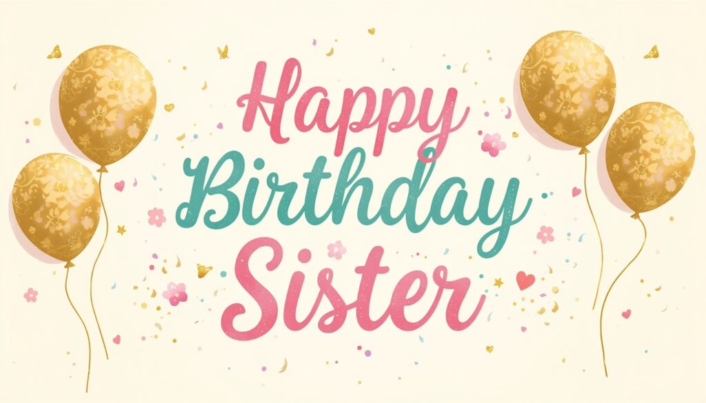 ✨ Unique birthday wishes for sister