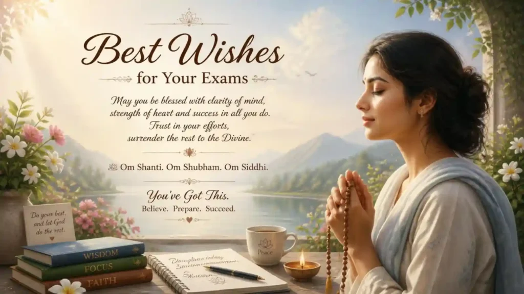 🙏 Spiritual Best Wishes for Exams