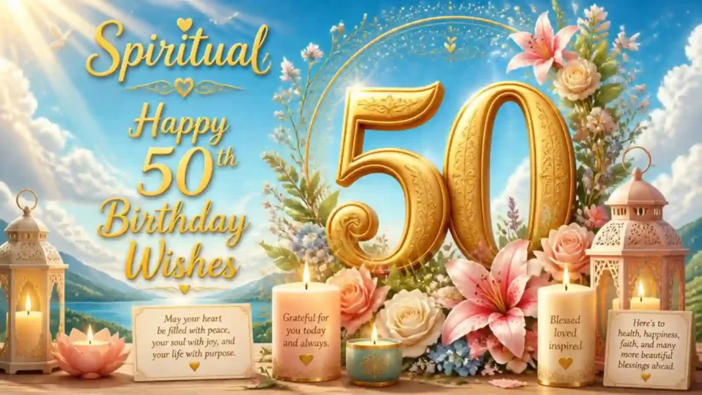 🙏 Spiritual Happy 50th Birthday Wishes