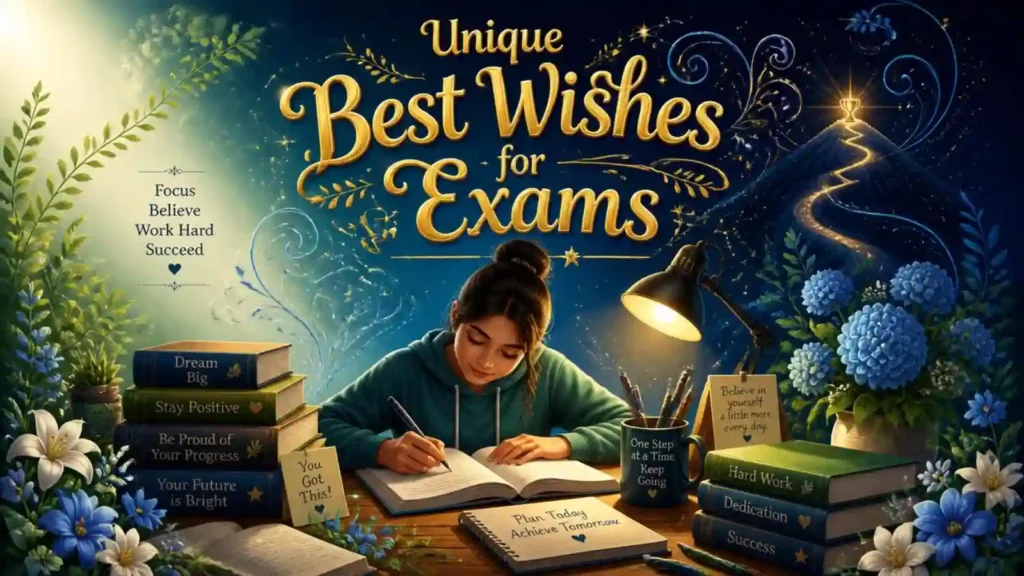 ✨ Unique Best Wishes for Exams