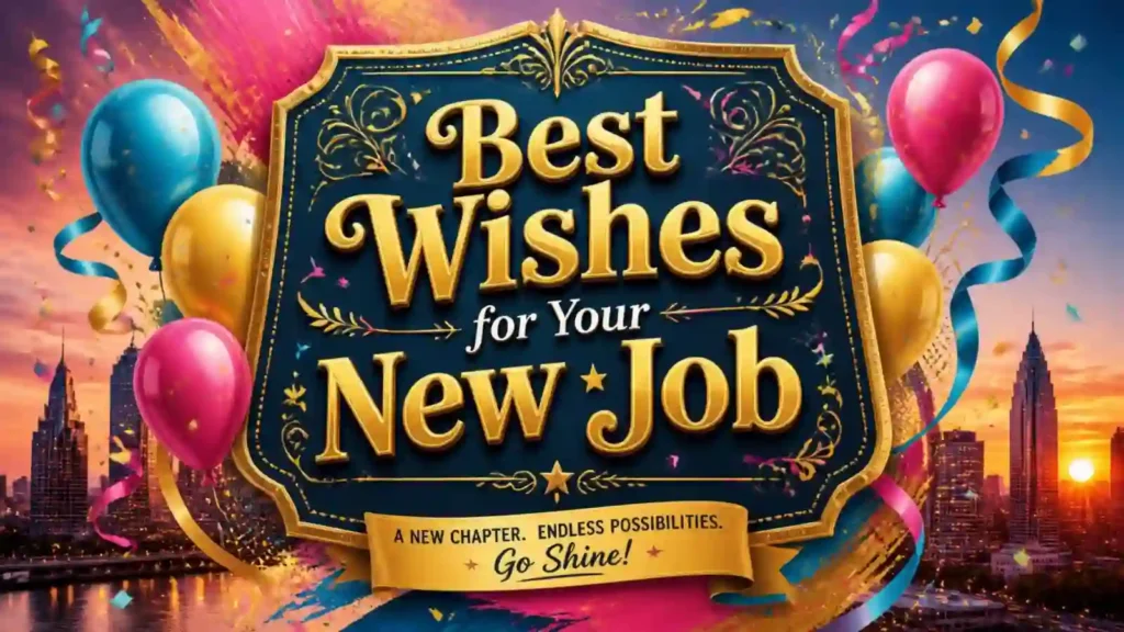 ✨ Unique Best Wishes for New Job