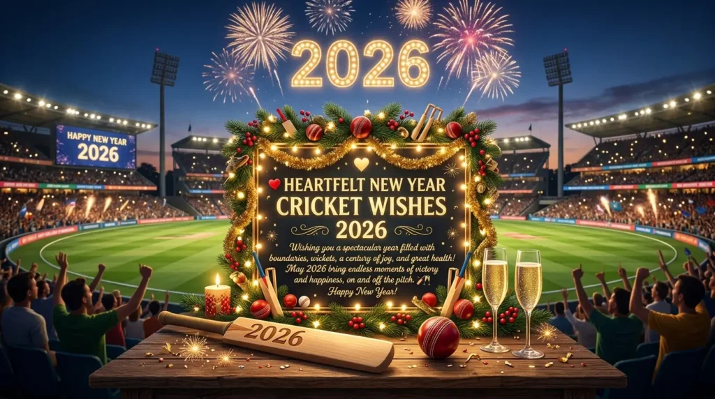 ❤️ Heartfelt New Year Cricket Wishes