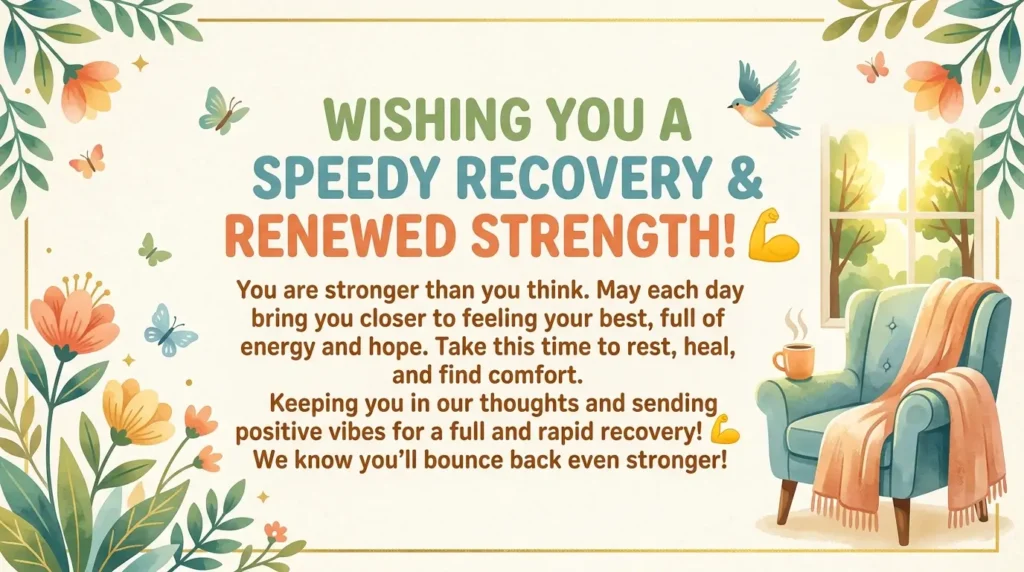 ❤️ Heartfelt Speedy Recovery Wishes