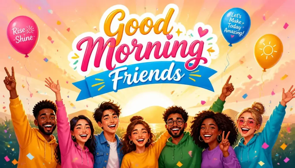 🎉 Celebration Good Morning Wishes for Friends