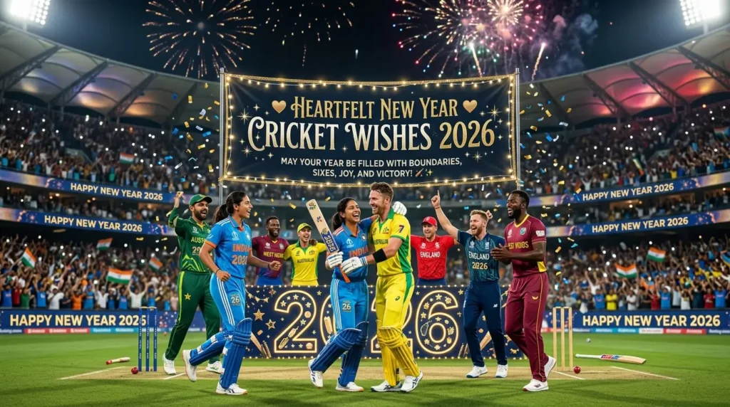 🎉 Celebration New Year Cricket Wishes