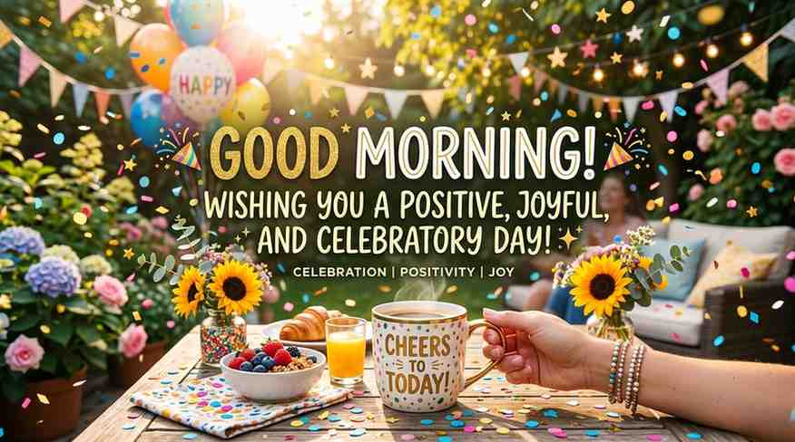 🎉 Celebration Positive Good Morning Wishes