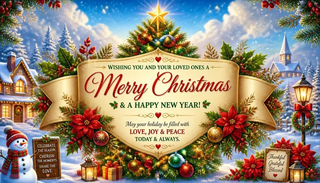 🎉 Celebration Short Christmas Wishes