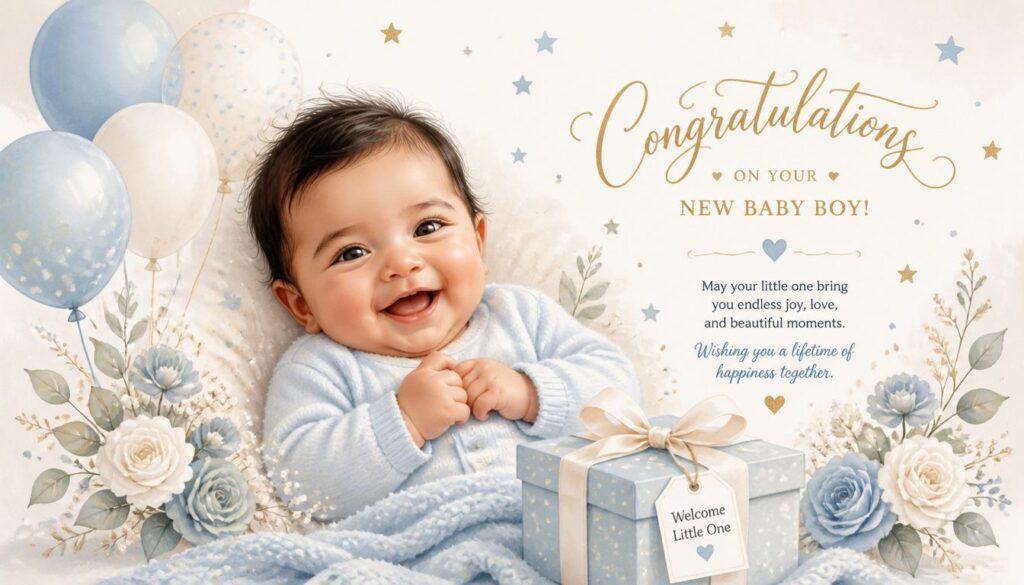 💖 Loving Wishes for New Born Baby Boy