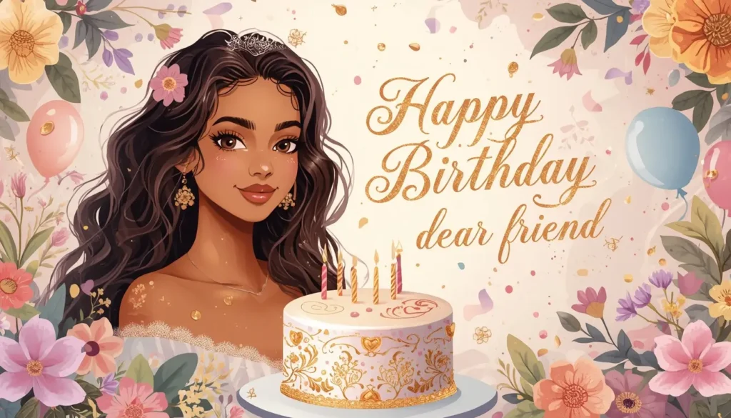 💖 Romantic-Style Birthday Wishes for a Dear Friend Female