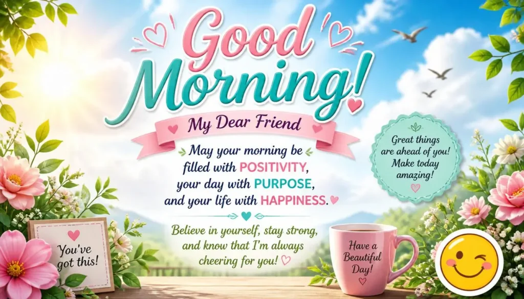 💪 Inspirational Good Morning Wishes for Friends