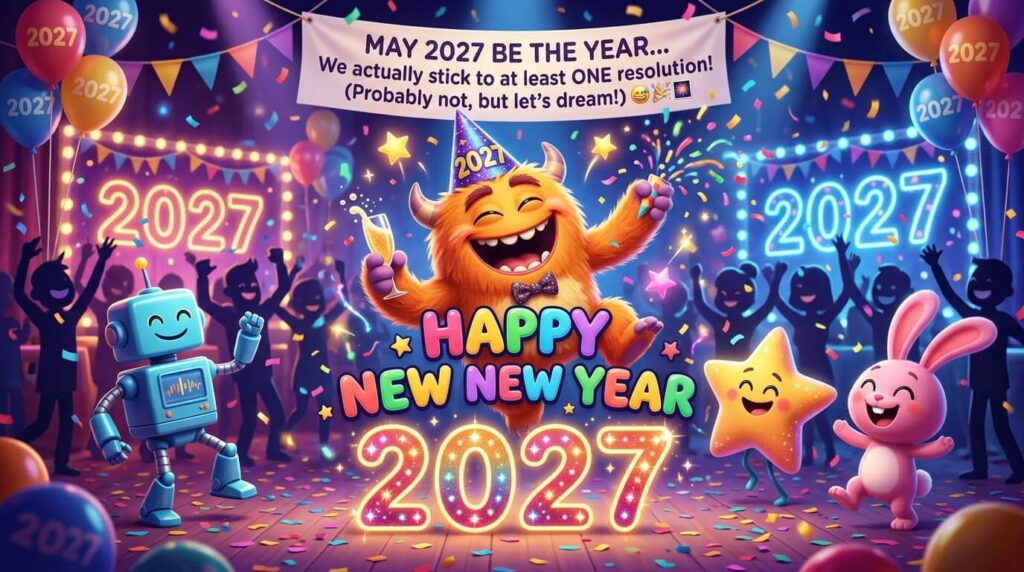 😂 Funny Animated Happy New Year Wishes