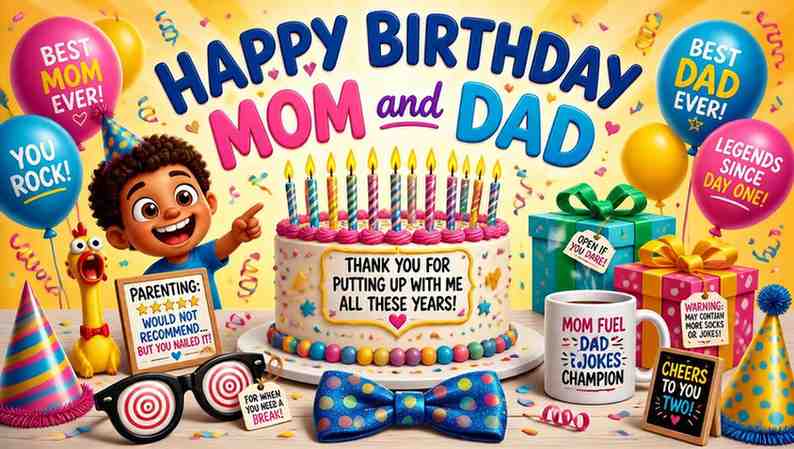 Funny Happy Birthday Wishes for Parents
