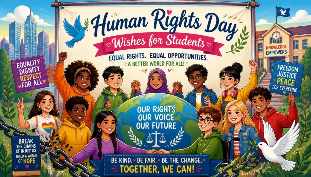 Human Rights Day Wishes for Students