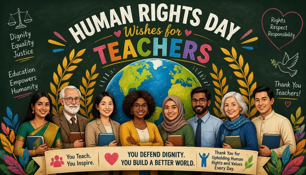 Human Rights Day Wishes for Teachers
