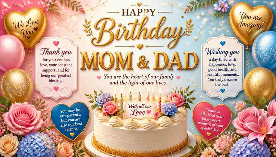 Inspirational Happy Birthday Wishes for Parents