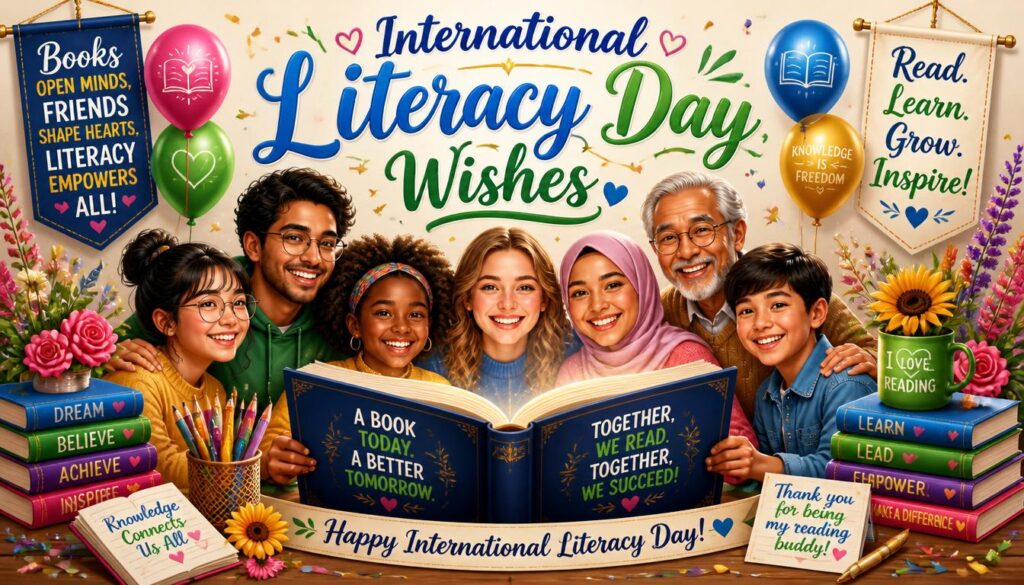 International Literacy Day Wishes for Friends