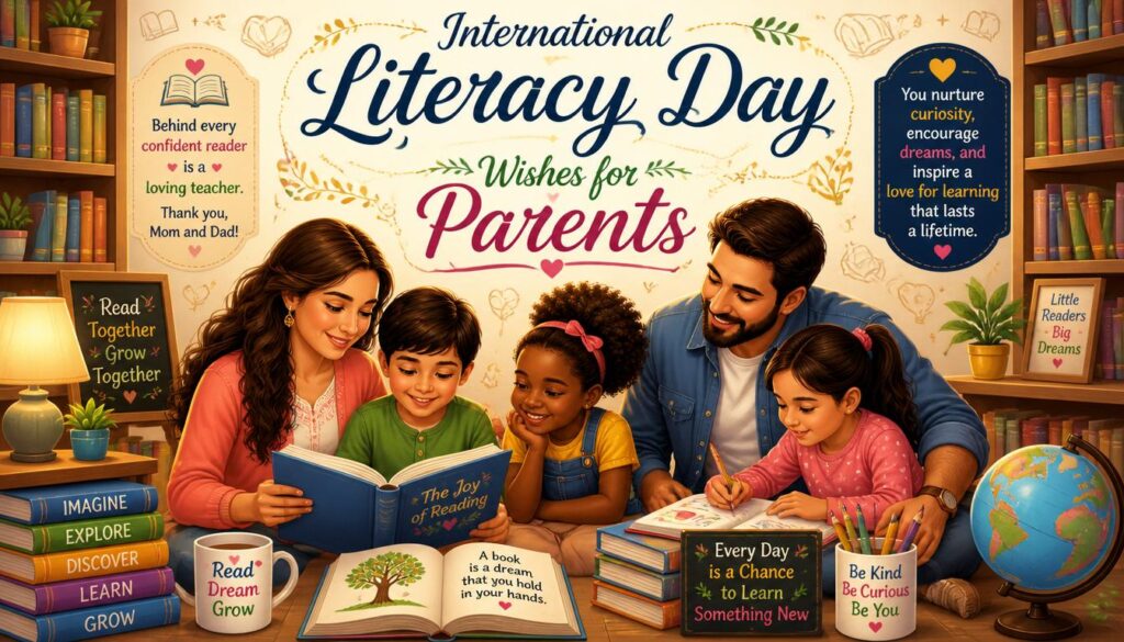 International Literacy Day Wishes for Parents