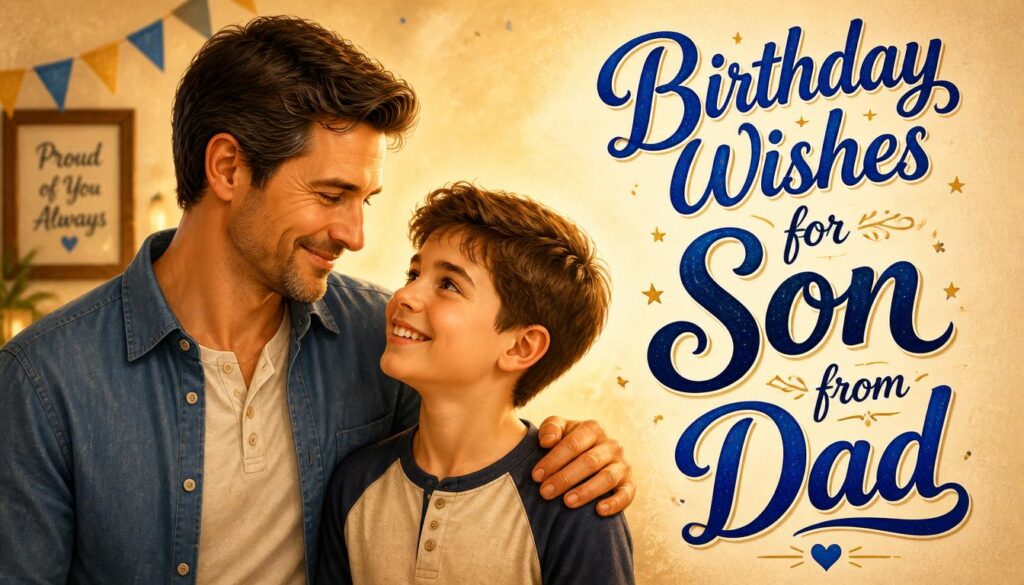 π¨ Birthday Wishes for Son from Dad