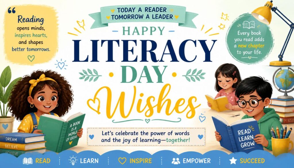 Motivational Literacy Day Wishes
