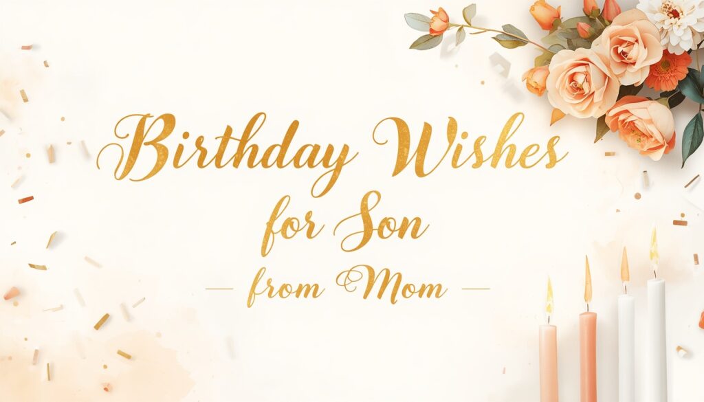 π Birthday Wishes for Son from Mom