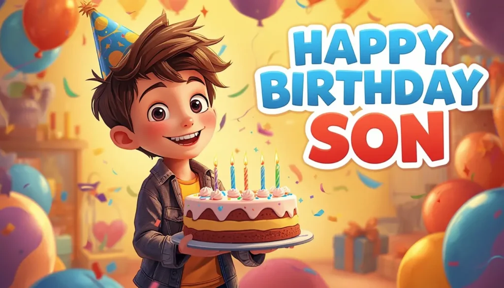 Β Funny Birthday Wishes for Son