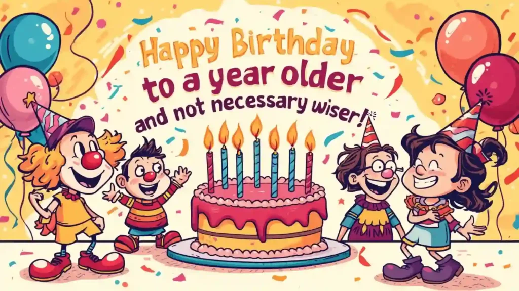 1. Short Funny Birthday Wishes