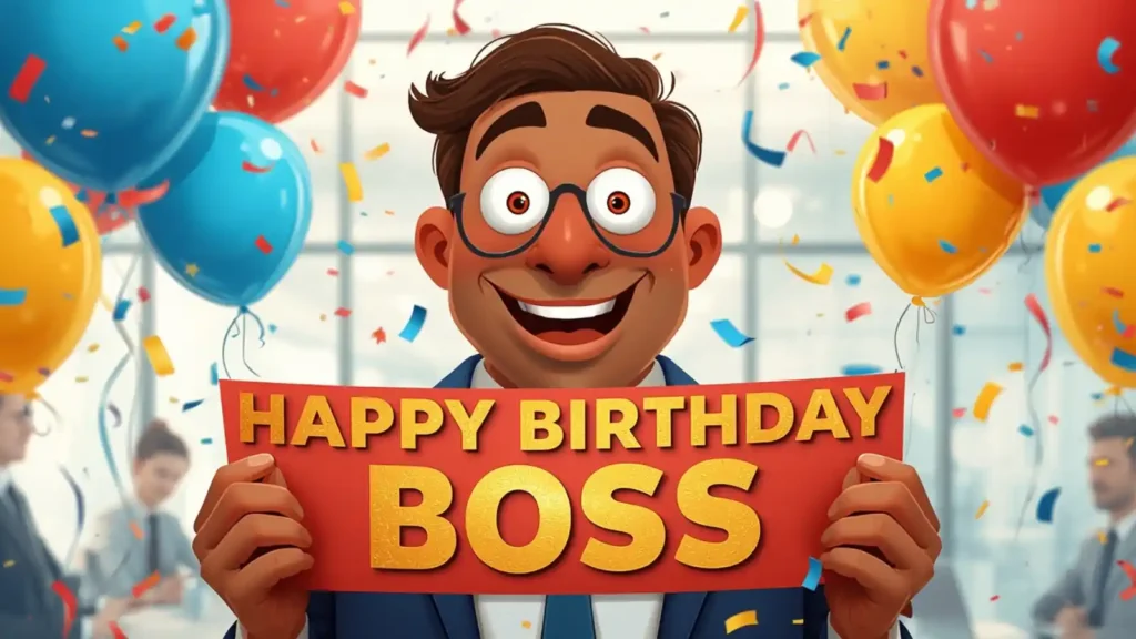 6. Funny Birthday Wishes for Boss