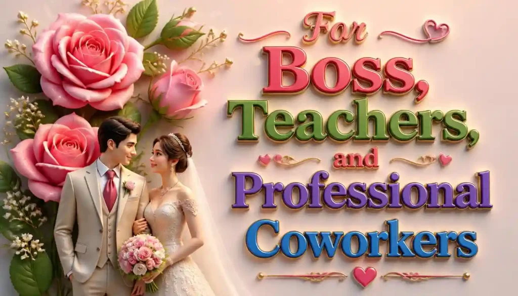 4. For Boss, Teachers, and Professional Coworkers