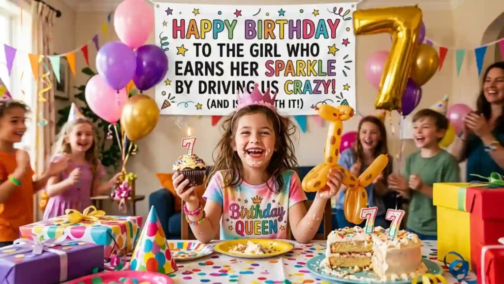 😂 Funny Birthday Wishes for Kid Girl