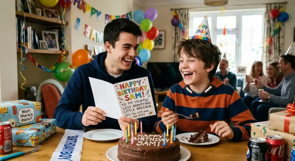 Funny Birthday Wishes for Younger Brother