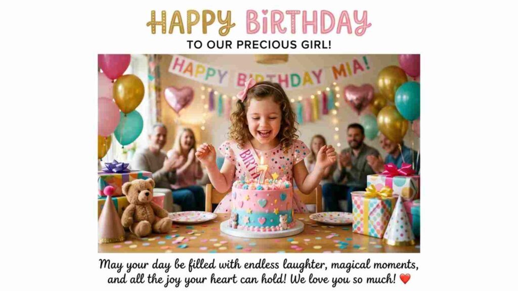 ❤️ Heartfelt Birthday Wishes for Kid Girl