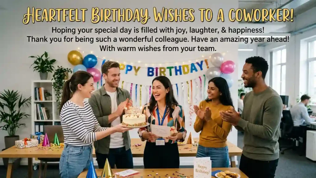 Heartfelt Birthday Wishes to a Coworker