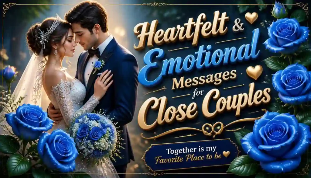 2. Heartfelt & Emotional Messages for Close Couples