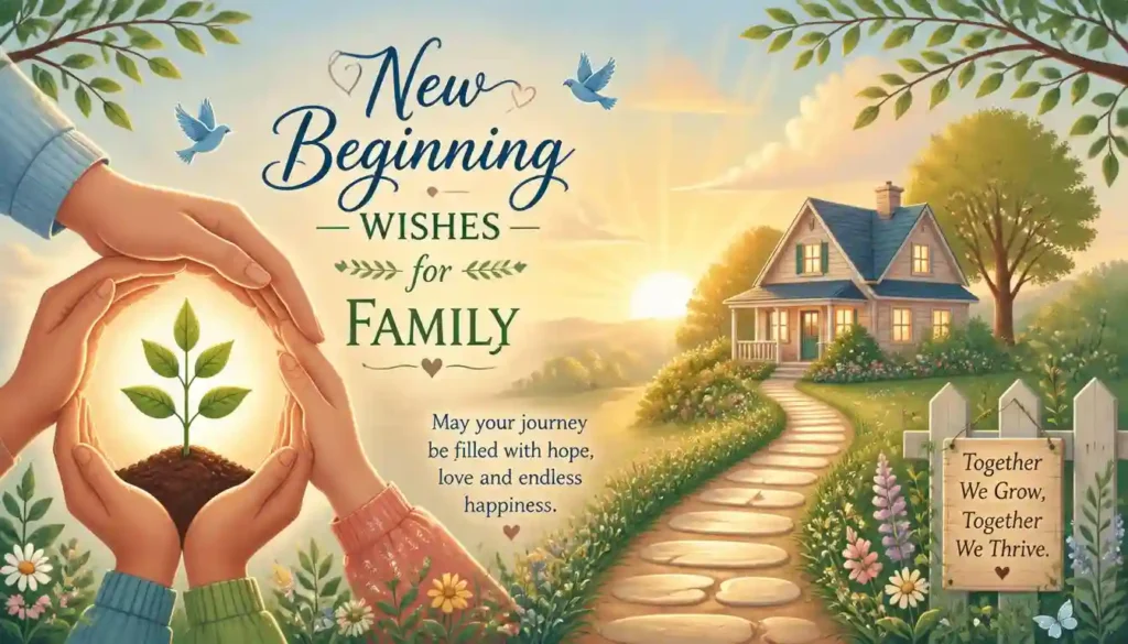 New Beginning Wishes for Family