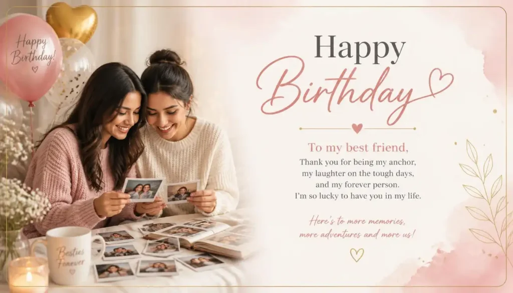 Emotional Best Friend Birthday Card