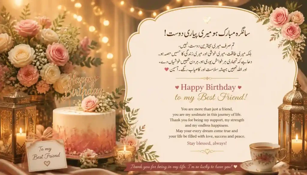 heart touching birthday wishes for my best friend