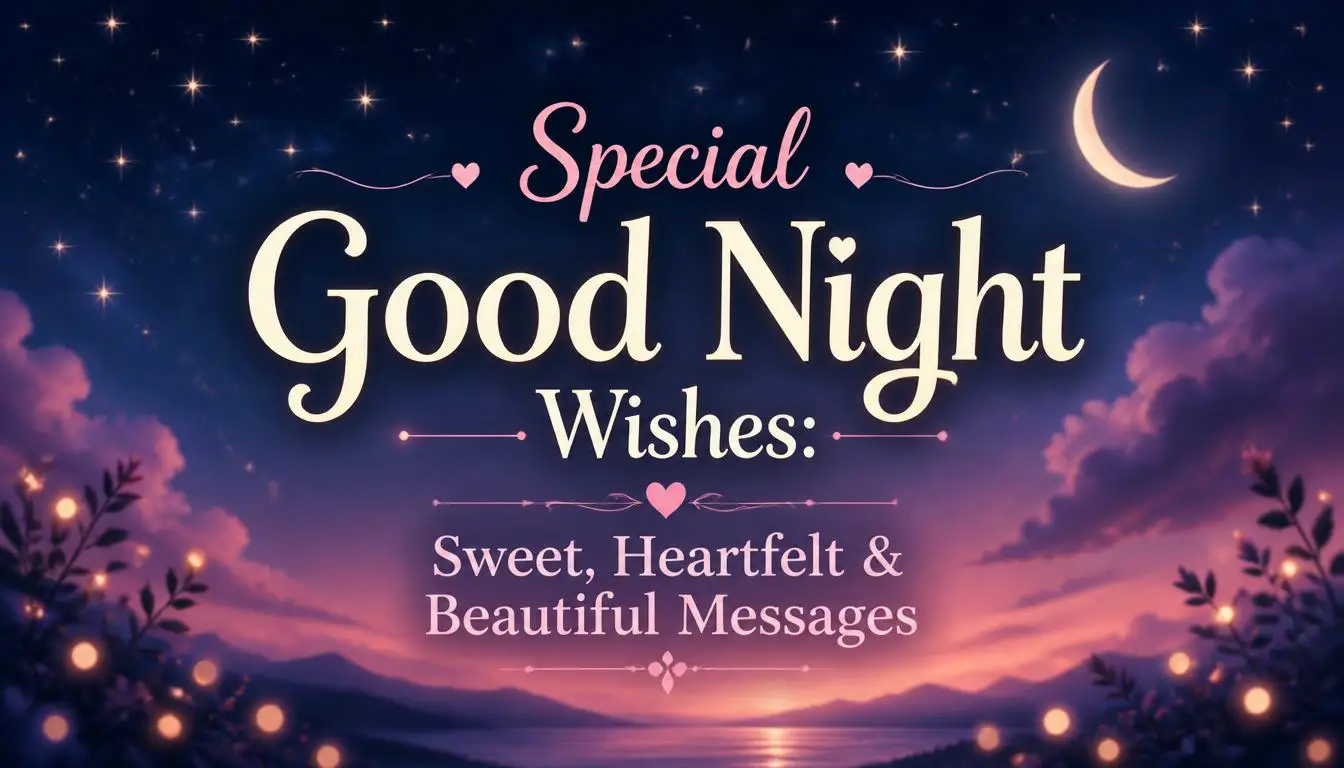 Special Good Night Wishes: Sweet, Heartfelt & Beautiful Messages