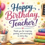 birthday wishes for teacher