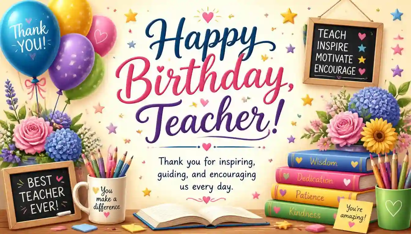 birthday wishes for teacher